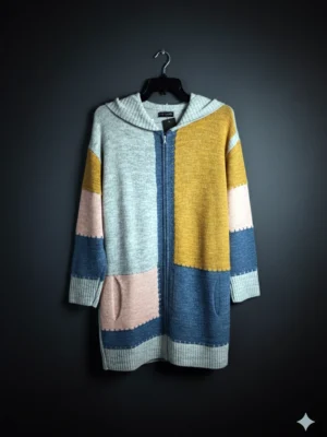 dámsky sveter s kapucňou Ria-moda