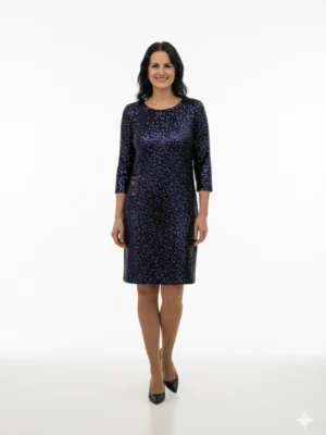 Elegantné šaty Marlene v fialovej farbe – EDO dámske oblečenie