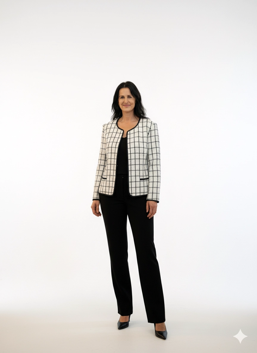 Elegantné biele sako Clara – dámske oblečenie EDO