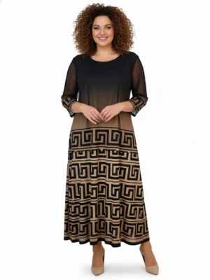 Elegantné béžové šaty Klára – EDO