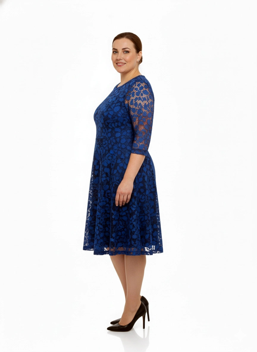 Červené krajkové šaty Mia – elegancia pre každú príležitosť | EDO – Obrázok 5