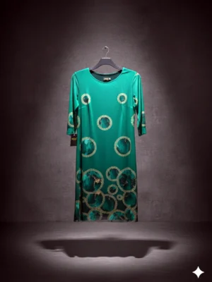 Elegantné dámske šaty Lea zelené – nekrčivý polyester | EDO