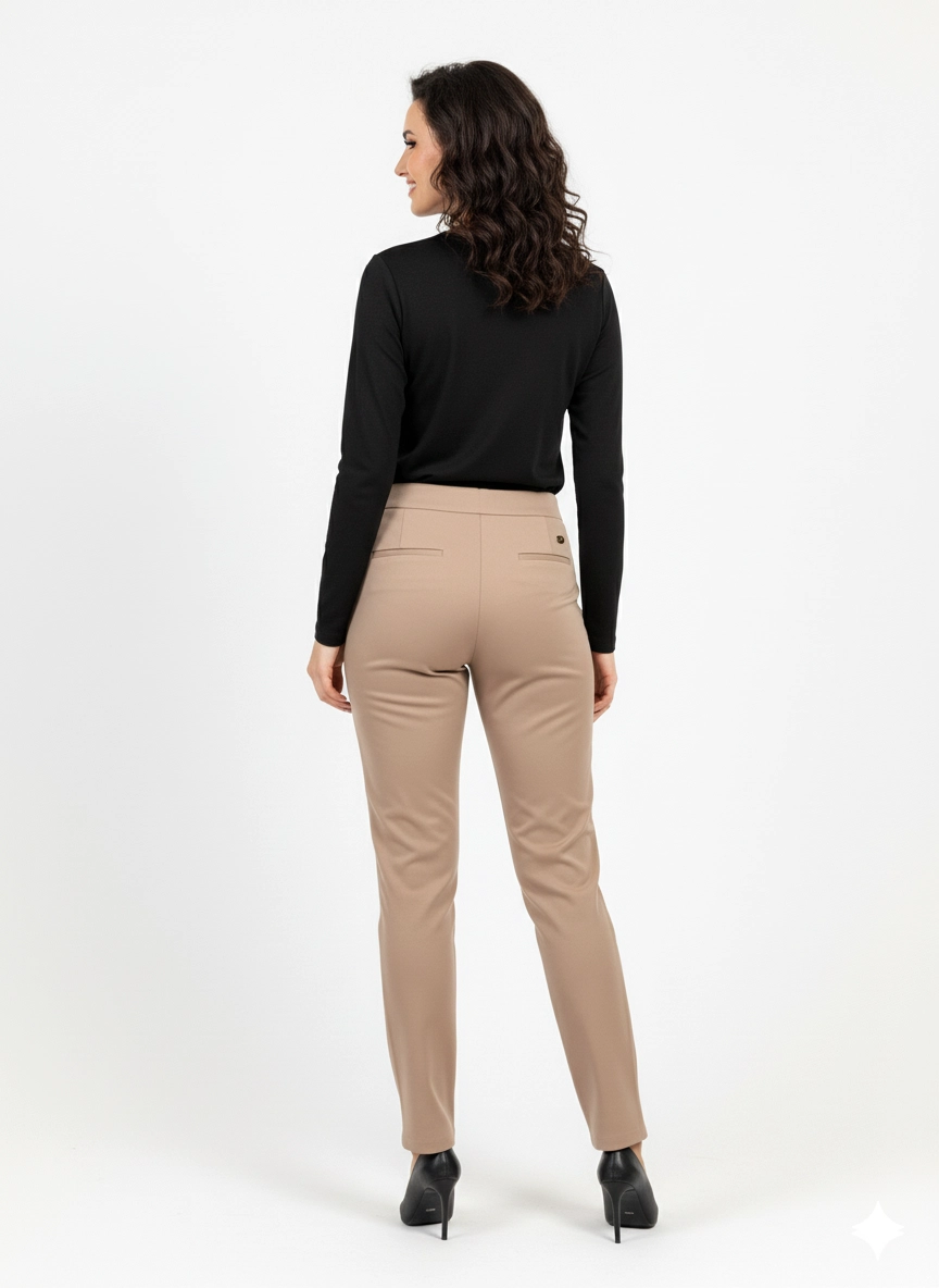Camel nohavice Lea – slovenský elegantný strih pre pohodlie a štýl | EDO – Obrázok 3