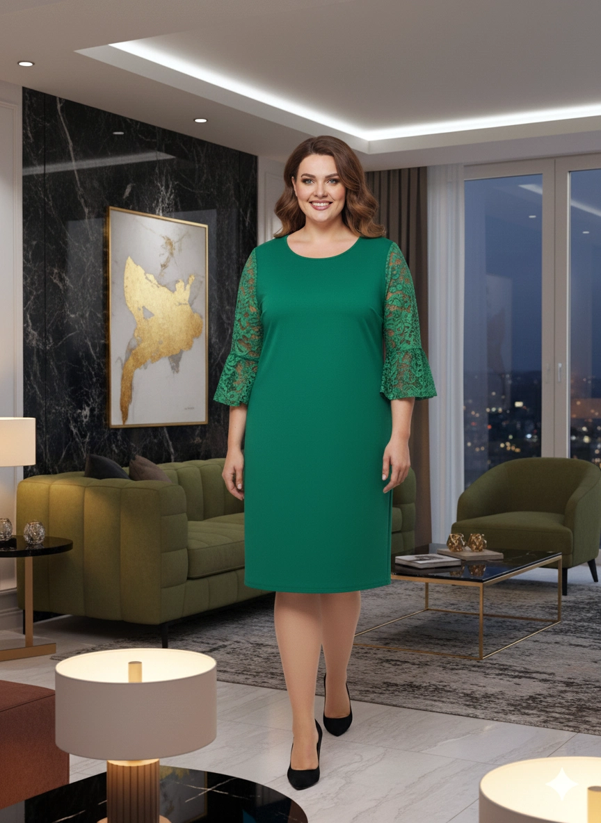 Červené dámske šaty Mia – elegancia s dokonalým pohodlím | EDO – Obrázok 4