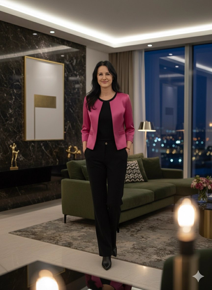 Dámske bolero Klára – elegantné saténové bolero v ružovej farbe | EDO – Obrázok 4
