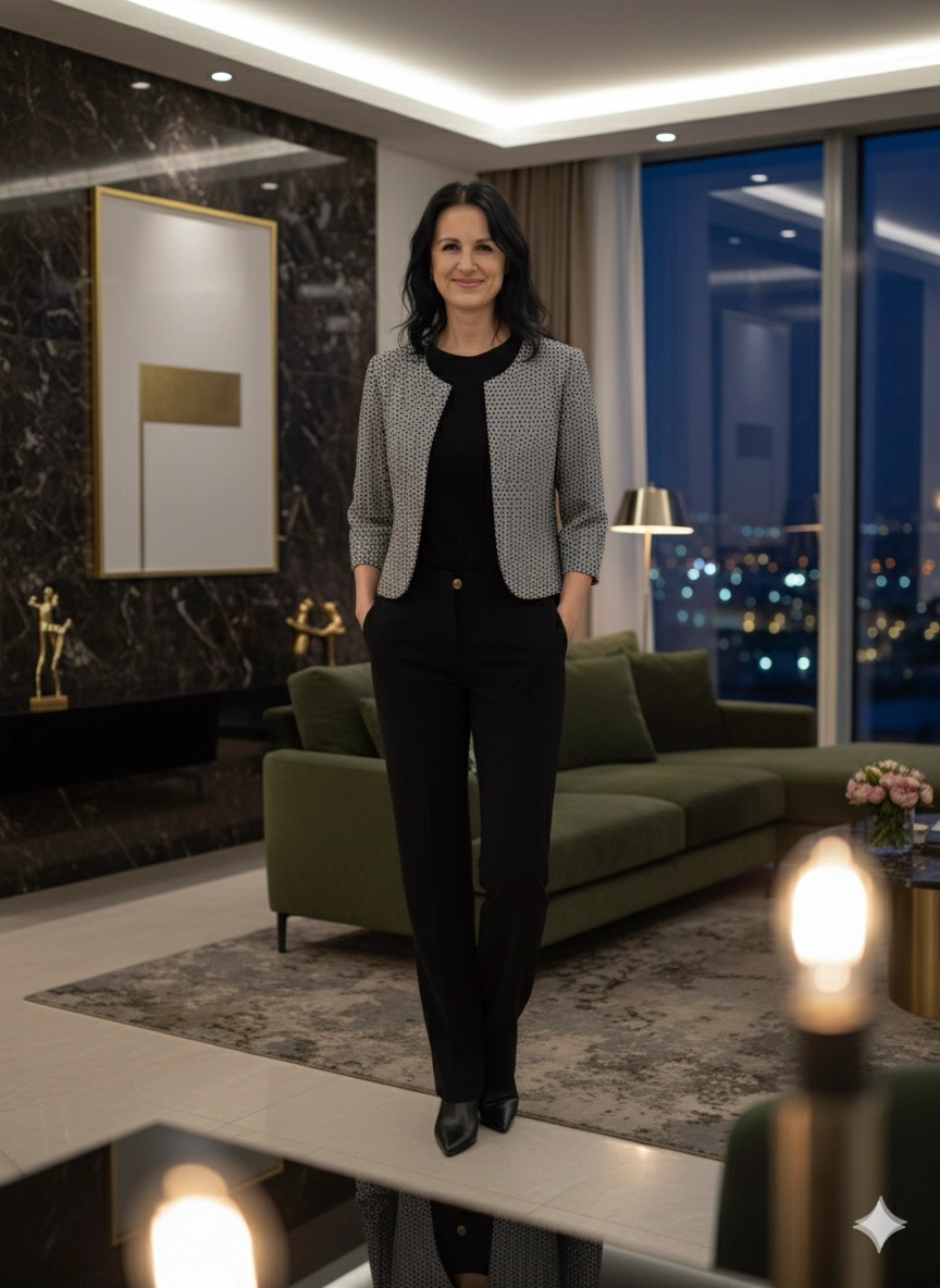 Dámske bolero Stela – elegantný strieborný lesk pre výnimočné chvíle | EDO – Obrázok 4