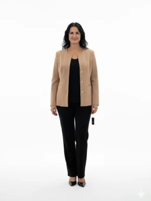 Dámske béžové sako Renáta – elegantný model | EDO